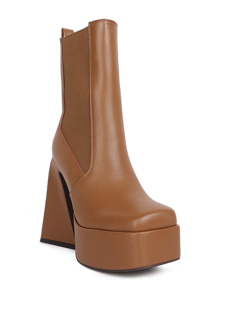 image-Frosty High Platform Block Heel Chelsea Boot