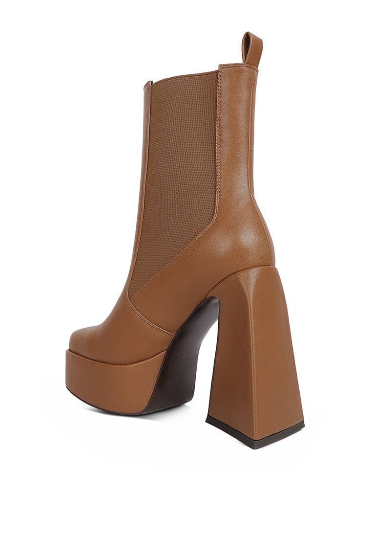 image-Frosty High Platform Block Heel Chelsea Boot