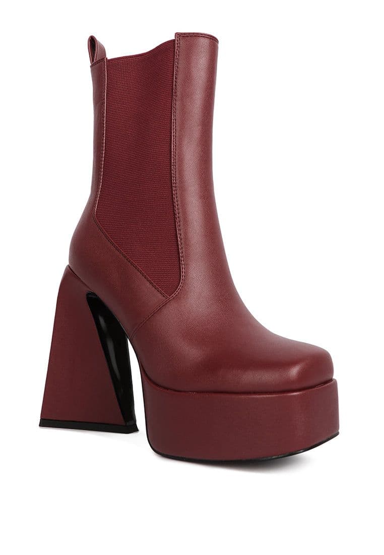 image-Frosty High Platform Block Heel Chelsea Boot