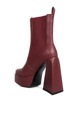 image-Frosty High Platform Block Heel Chelsea Boot