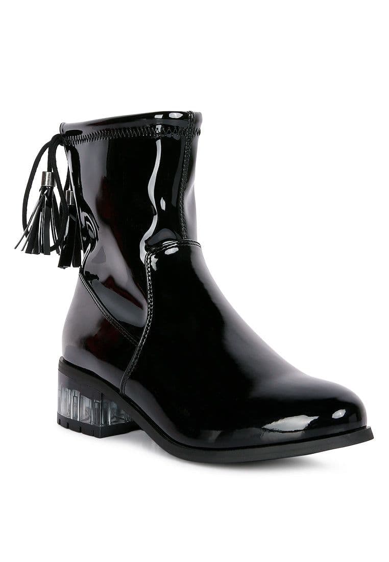 image-Cheer Leader Tassels Detail Ankle Boots