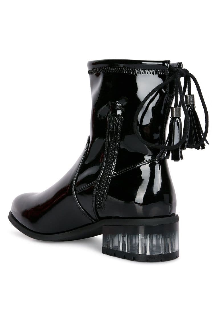 image-Cheer Leader Tassels Detail Ankle Boots