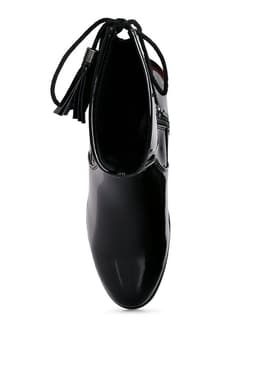 image-Cheer Leader Tassels Detail Ankle Boots