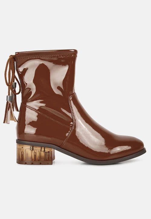 image-Cheer Leader Tassels Detail Ankle Boots