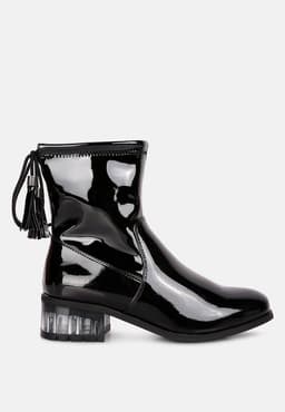 image-Cheer Leader Tassels Detail Ankle Boots