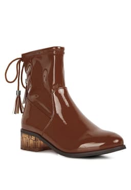 image-Cheer Leader Tassels Detail Ankle Boots
