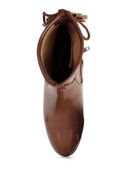 image-Cheer Leader Tassels Detail Ankle Boots