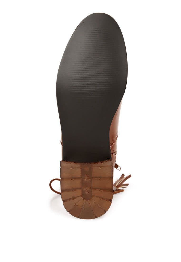 image-Cheer Leader Tassels Detail Ankle Boots