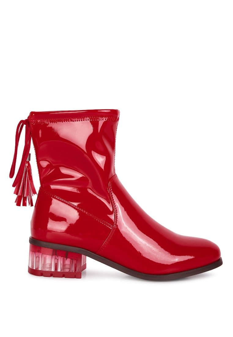 image-Cheer Leader Tassels Detail Ankle Boots
