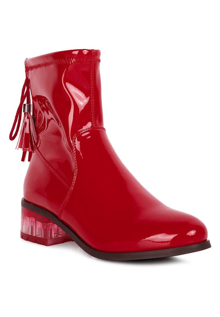 image-Cheer Leader Tassels Detail Ankle Boots