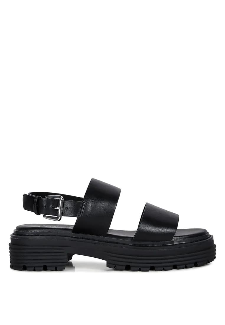 image-Joan Dual Strap Platforms Sandals With Buckle