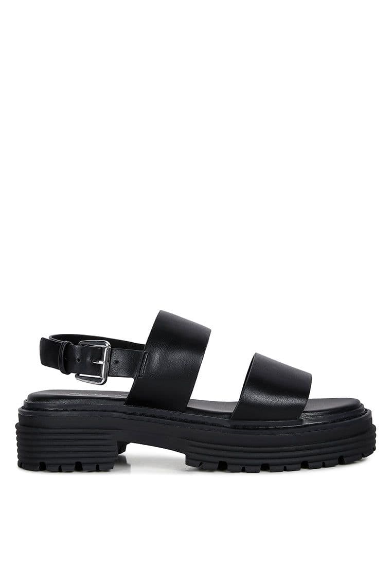 image-Joan Dual Strap Platforms Sandals With Buckle