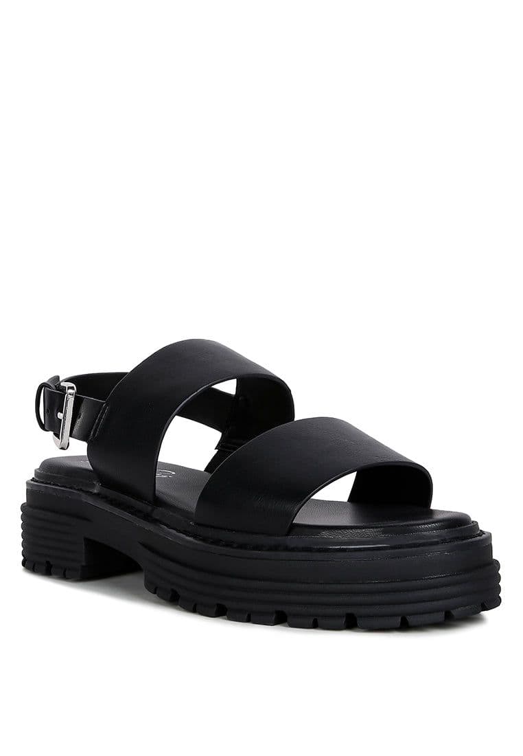image-Joan Dual Strap Platforms Sandals With Buckle