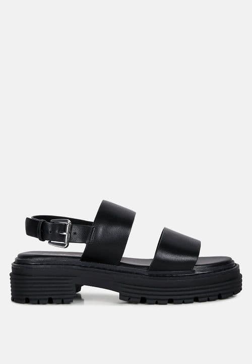 image-Joan Dual Strap Platforms Sandals With Buckle