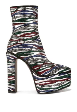 image-Cartier Pattern Embellishment Platform Boots
