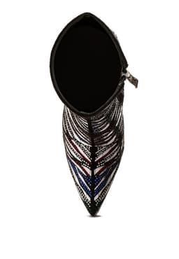image-Cartier Pattern Embellishment Platform Boots