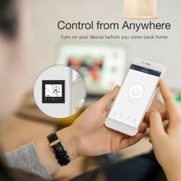 image-MOES WiFi Water/Electric Floor Heating Thermostat Gas Boiler Temperature Controller Smart Alexa tuya Google Voice zigbee Control