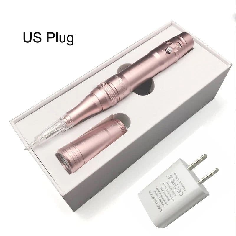image-Rose Gold Professional Wireless Permanent Makeup Machine Pen Beauty Eyebrow Tattoo Machine