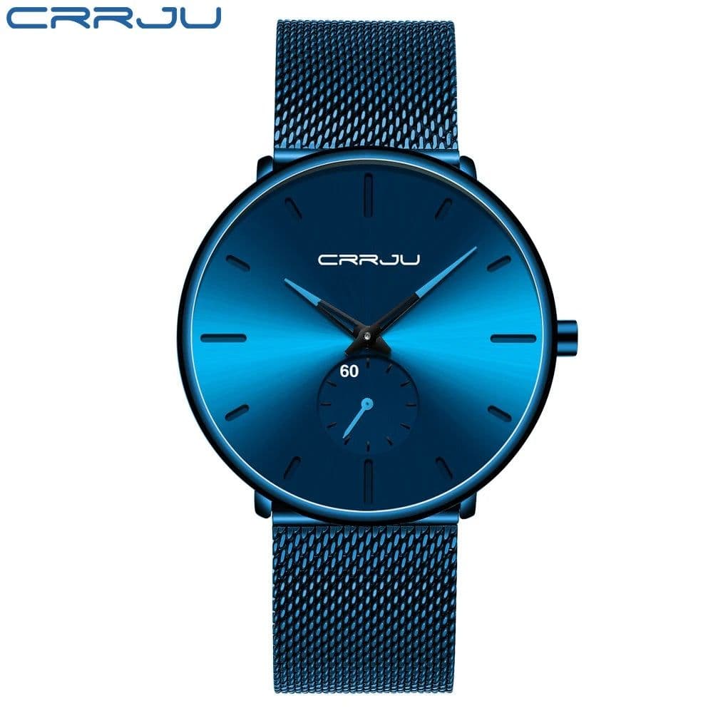 image-CRRJU Sports Mens slim Watches Top Brand Luxury Waterproof Sport Watch Men Ultra Thin Dial Quartz Watch Casual Relogio Masculino