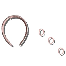 image-YOSMO BEAUTYFY ME 100% SILK DIADEM AND SILK HAIRTIE COMBO