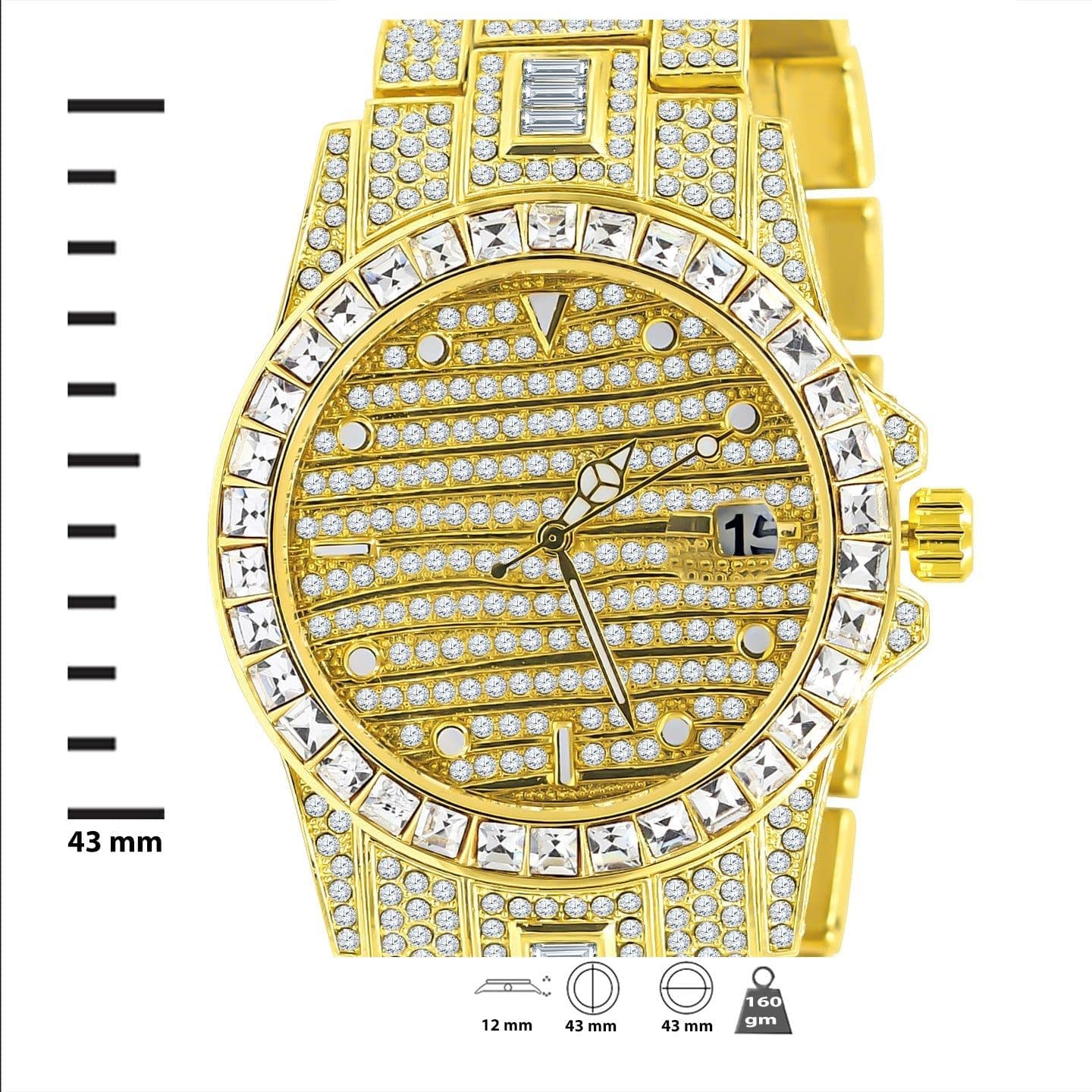 image-Copy of EXQUISITO HIP HOP METAL WATCH | 563151