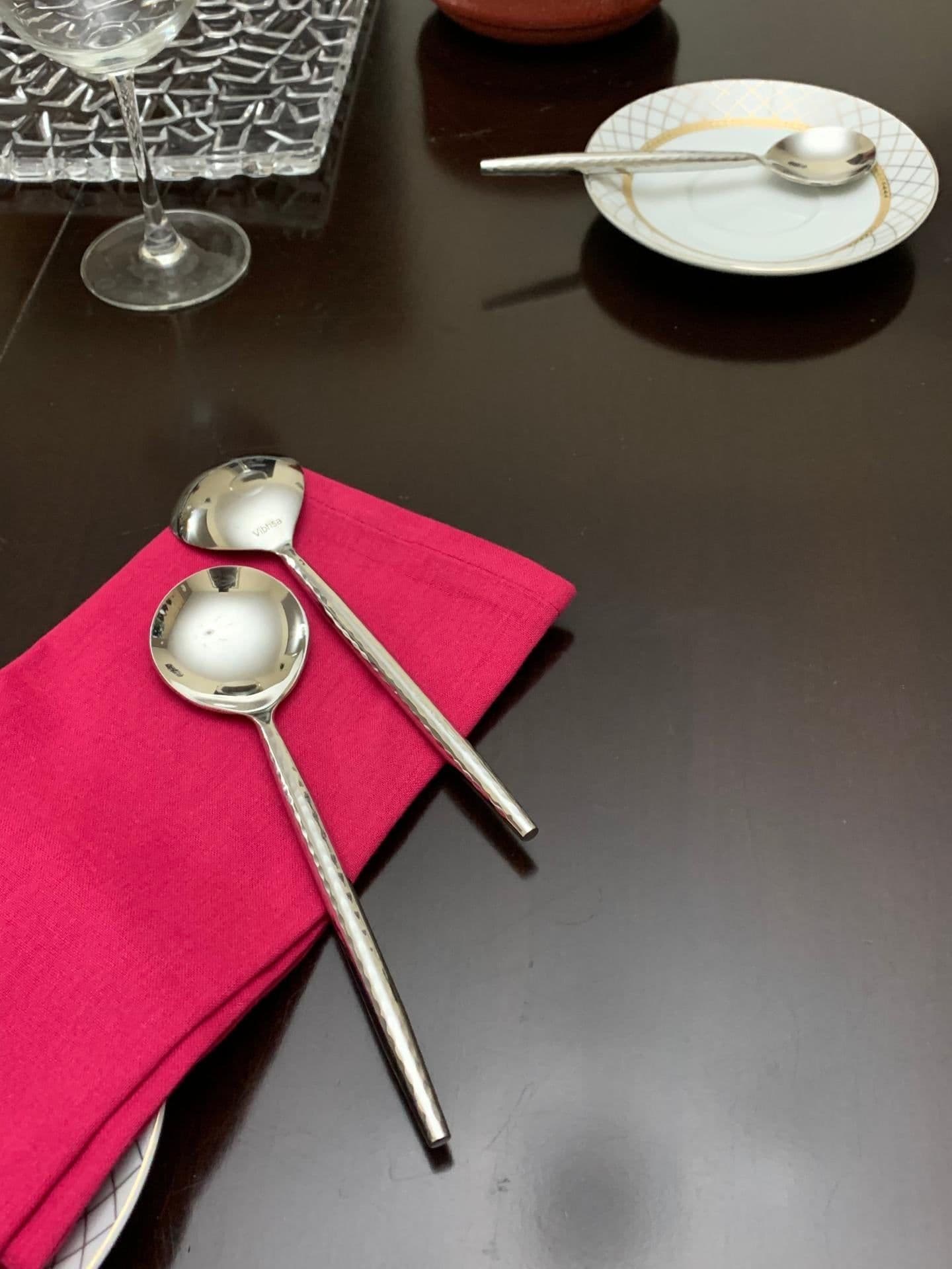 image-Vibhsa Silverware Flatware Table Spoons Set of 6