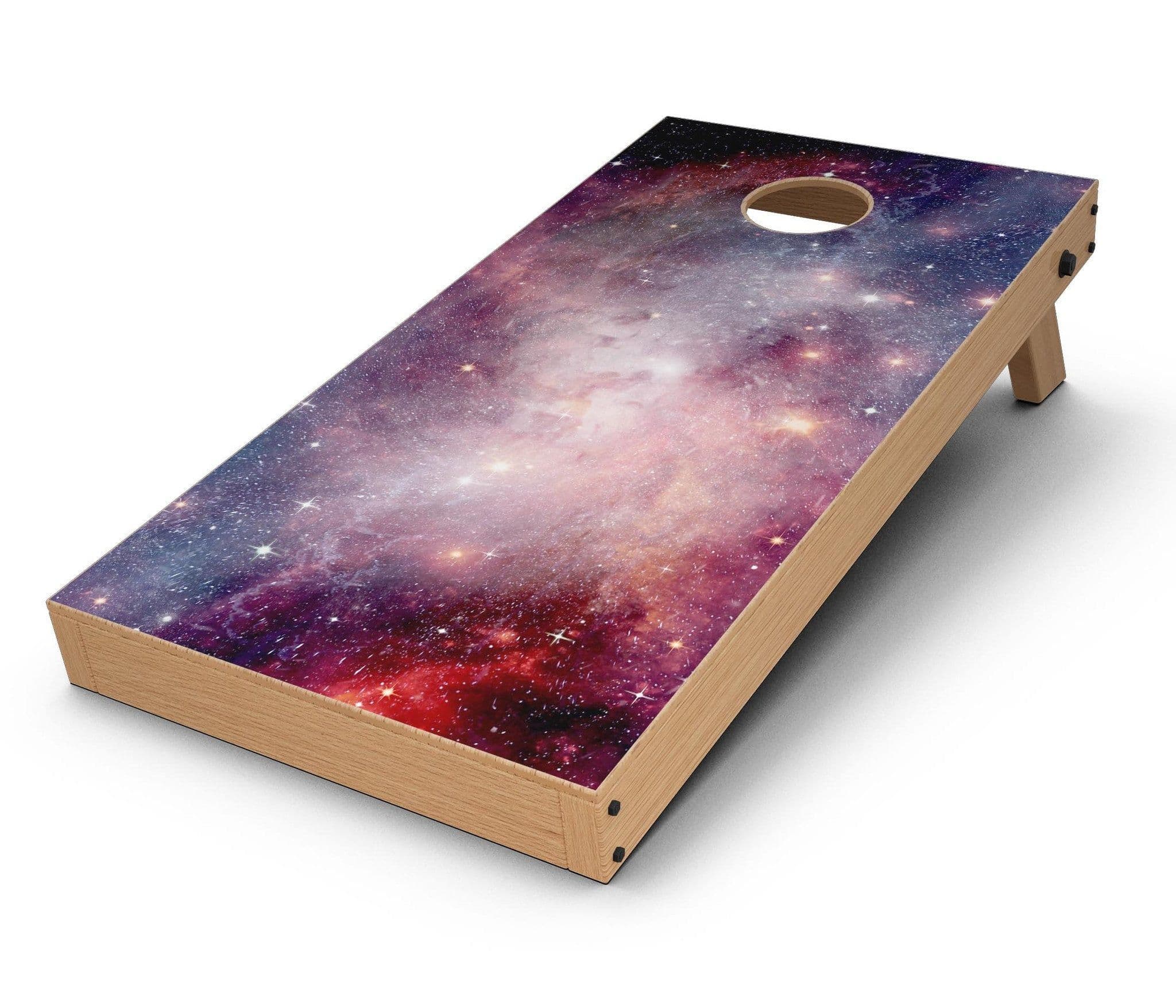 image-Vibrant Space CornHole Board Skin Decal Kit