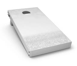 image-Silver and White Unfocused Sparkle Orbs CornHole Board Skin Decal Kit