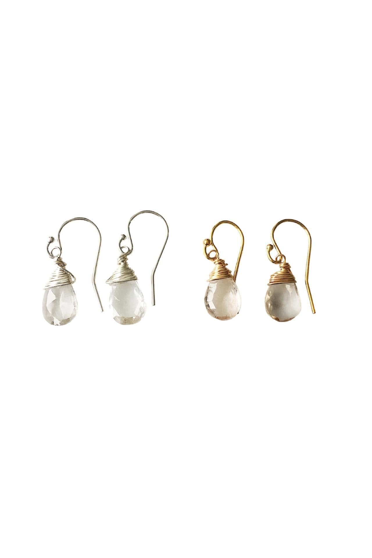 image-Jill Short Drop Earrings in Imperial Topaz