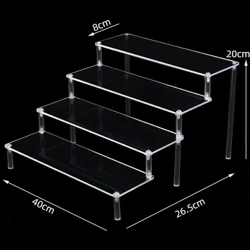 image-Acrylic Display stand for Amiibo Funko POP Figures,Cupcake Cosmetic Nail Polish Clay Figurine Jewelry for Display Stand Riser