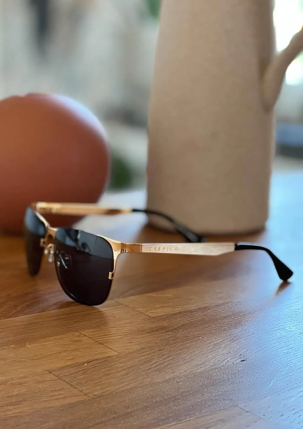image-Titanium Wayfarer Sunglasses - V2 - 24K GOLD Plated