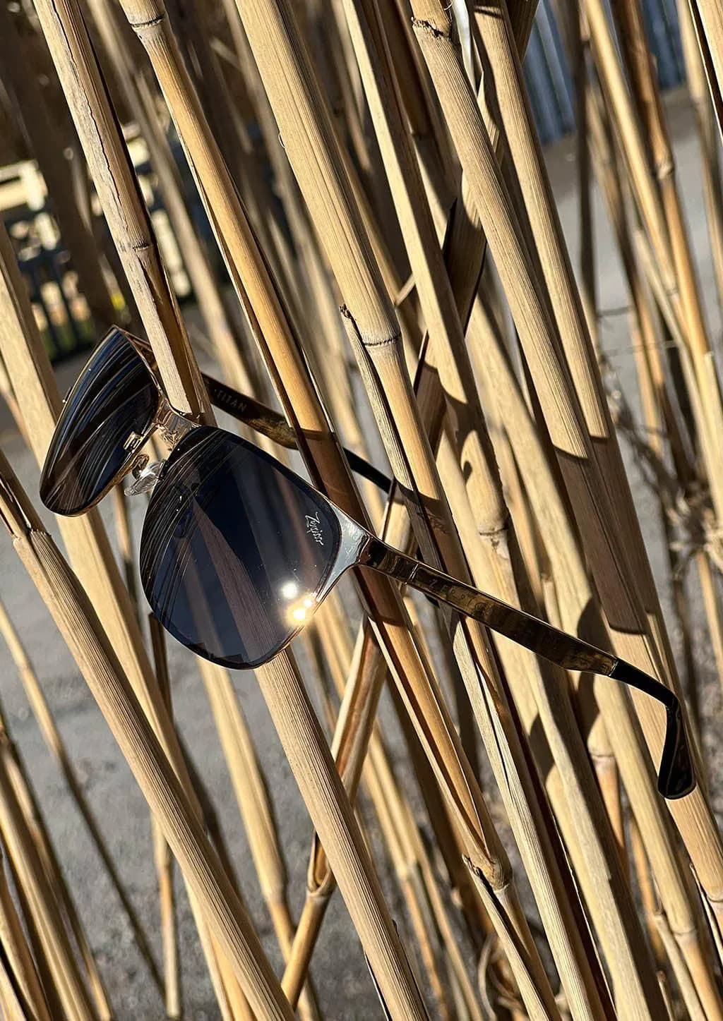 image-Titanium Wayfarer Sunglasses - V2 - 24K GOLD Plated