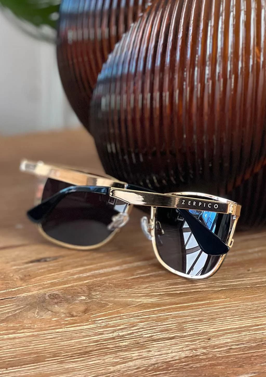 image-Titanium Wayfarer Sunglasses - V2 - 24K GOLD Plated