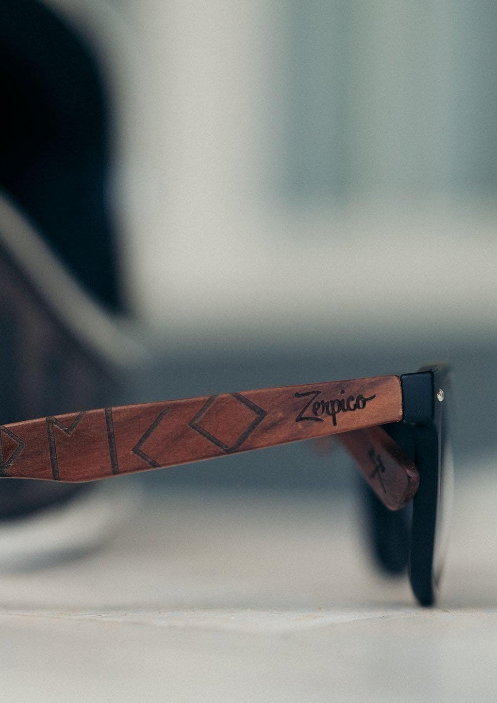 image-Eyewood | Engraved wooden sunglasses - Viking Runes - Sweden