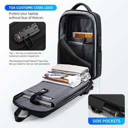 image-Fenruien Brand Laptop Backpack Anti-theft Waterproof School Backpacks USB Charging Men Business Travel Bag Backpack New Design