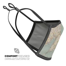 image-The Vintage Map of Cape Cod - Made in USA Mouth Cover Unisex