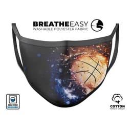 image-Space Basketball - Made in USA Mouth Cover Unisex Anti-Dust Cotton