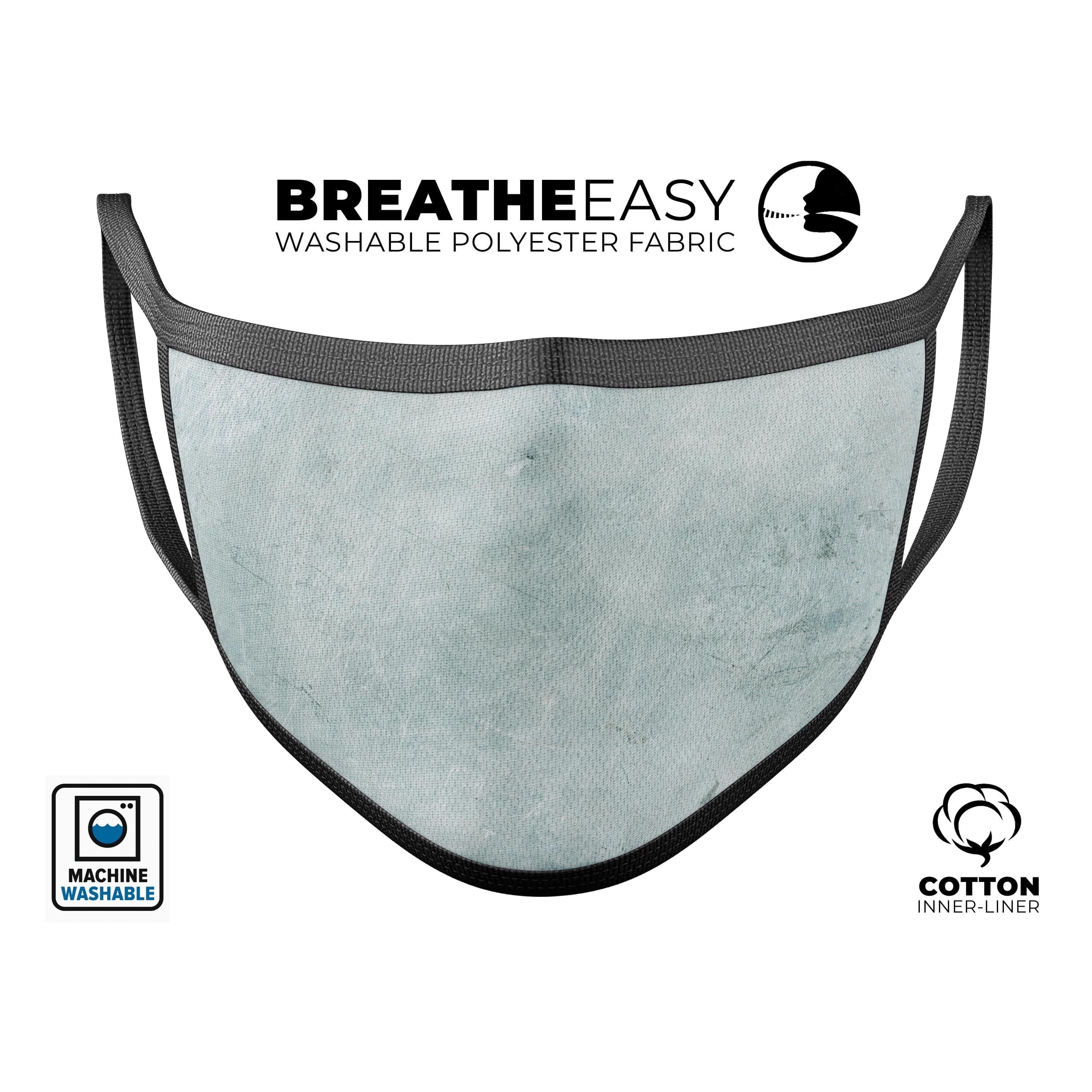 image-Rustic Mint Textured Surface V3 - Made in USA Mouth Cover Unisex