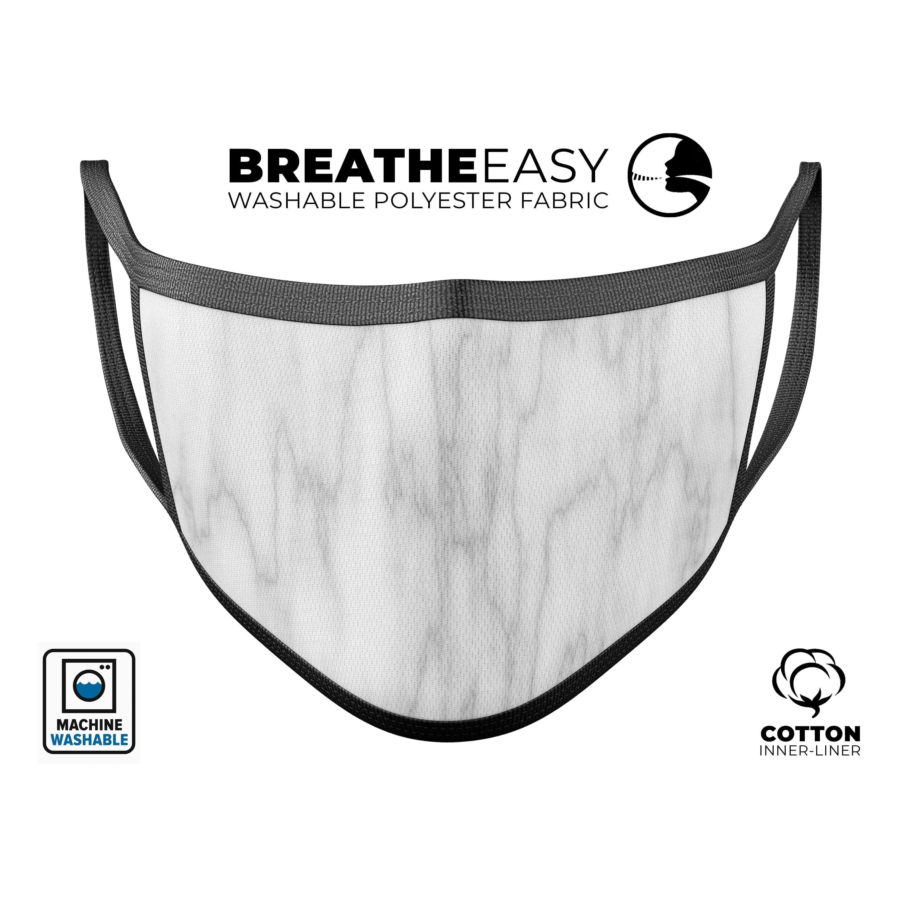 image-Slate Marble Surface V61 - Made in USA Mouth Cover Unisex Anti-Dust
