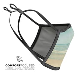 image-Relaxed Beach - Made in USA Mouth Cover Unisex Anti-Dust Cotton Blend