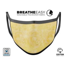 image-Yellow Watercolor Polka Dots - Made in USA Mouth Cover Unisex