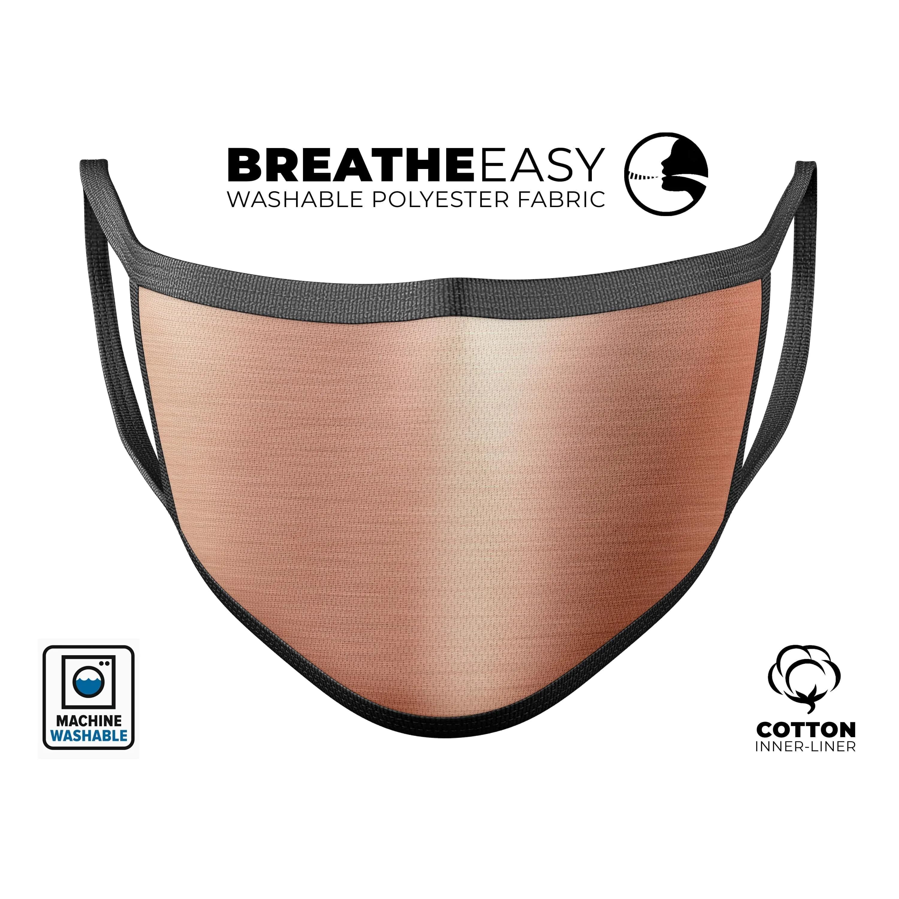 image-Rose Gold Digital Brushed Surface V2 - Made in USA Mouth Cover Unisex