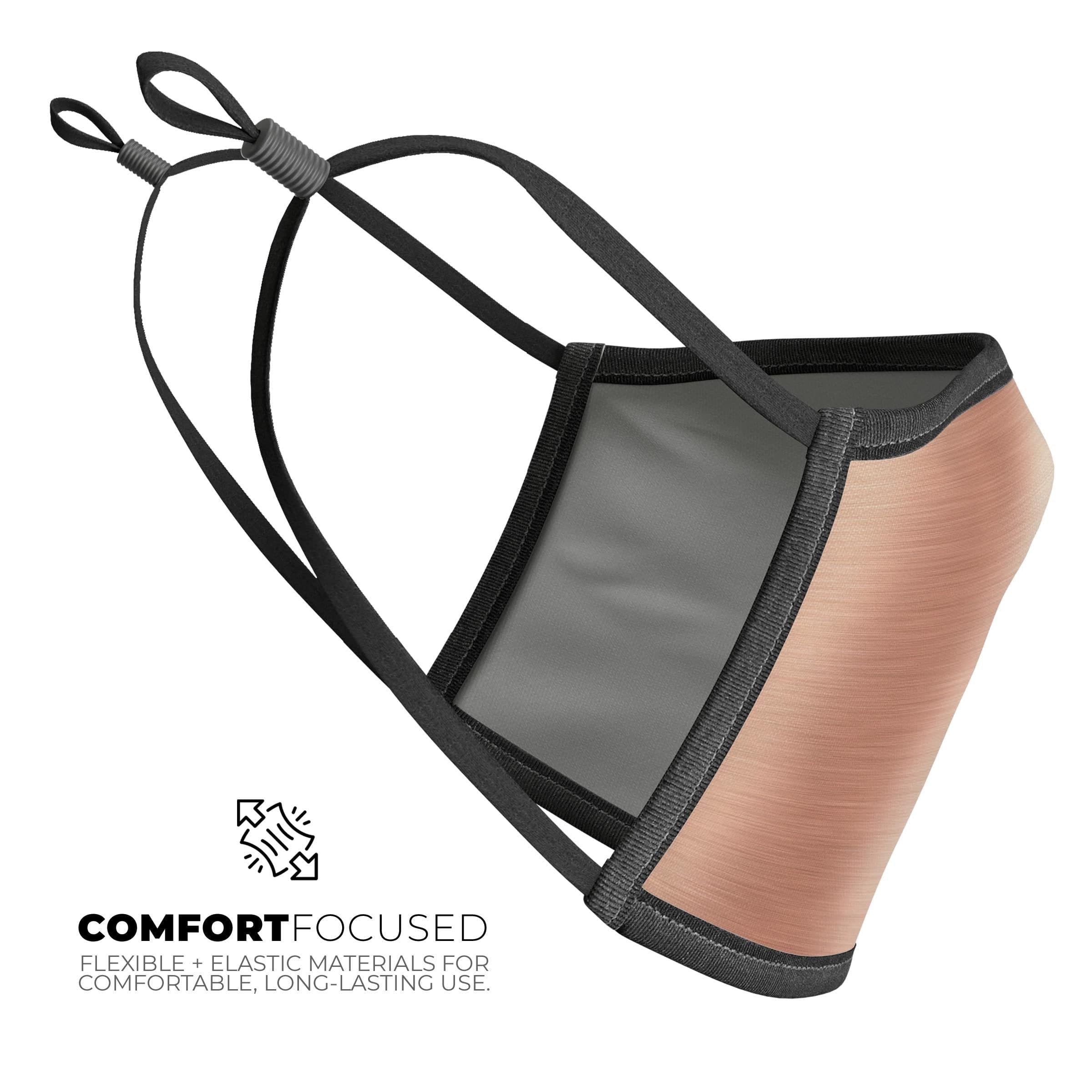 image-Rose Gold Digital Brushed Surface V2 - Made in USA Mouth Cover Unisex