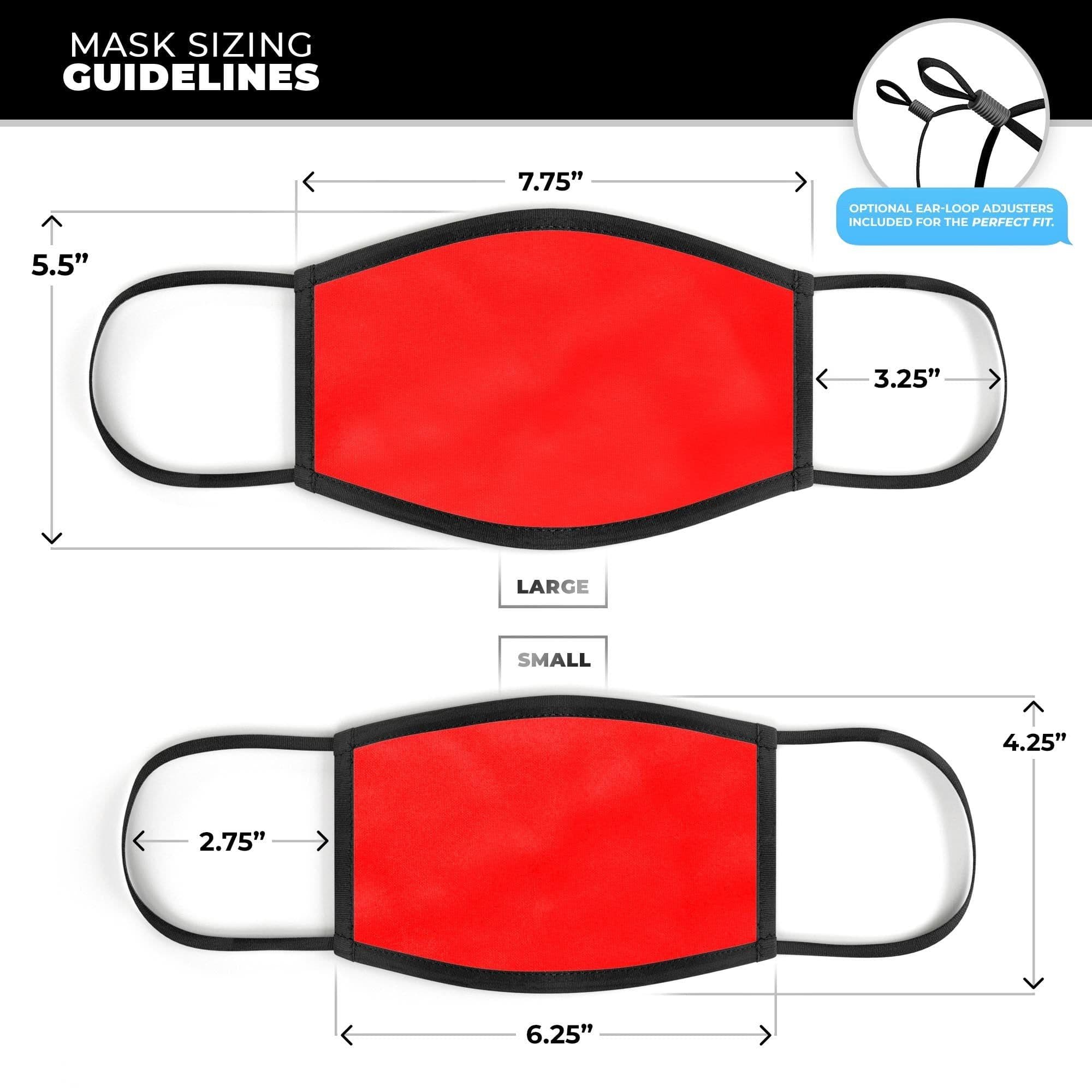 image-Solid Red - Made in USA Mouth Cover Unisex Anti-Dust Cotton Blend