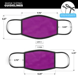image-Solid Dark Purple - Made in USA Mouth Cover Unisex Anti-Dust Cotton