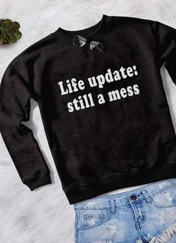 image-LIFE UPDATES WOMEN SWEAT SHIRT