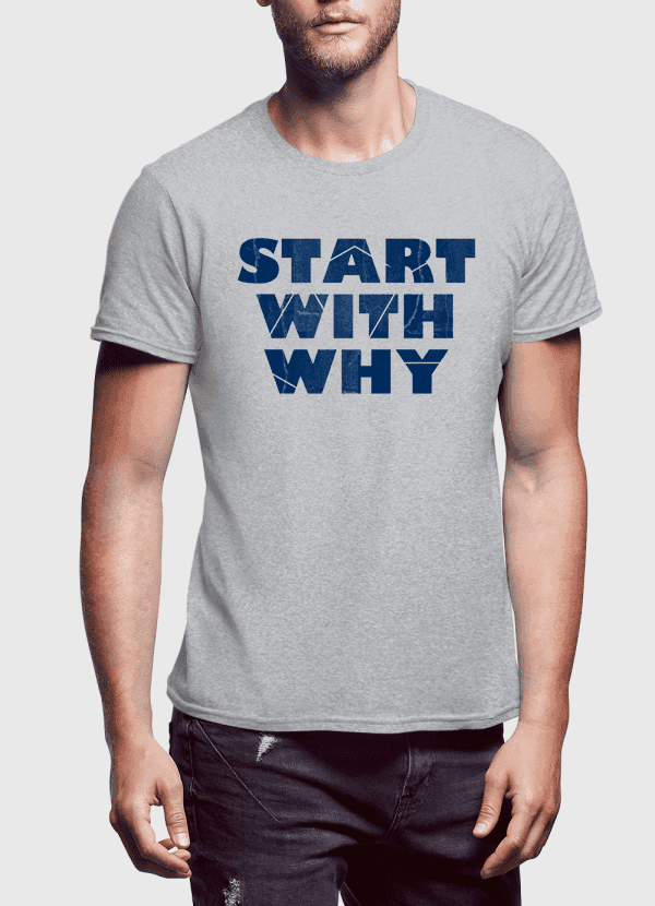 image-Start With Why Half Sleeves T-shirt