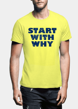 image-Start With Why Half Sleeves T-shirt