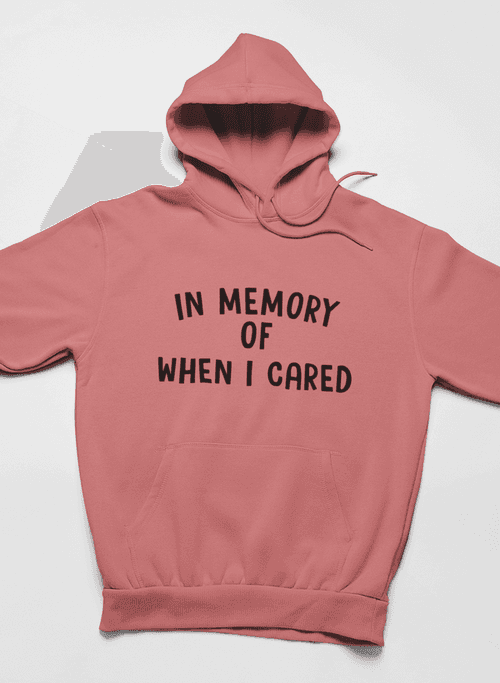image-In Memory Of When I Cared Hoodie