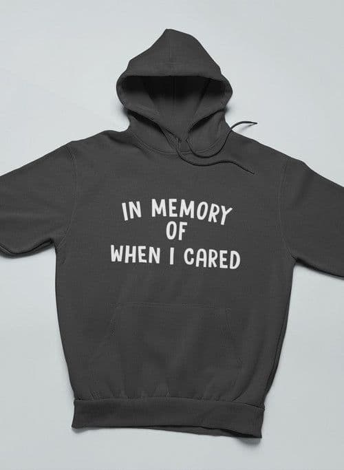 image-In Memory Of When I Cared Hoodie